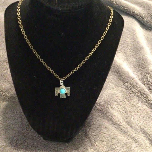 Necklace silver chain Native American inspired charm - Picture 3 of 4